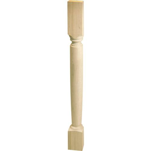 Wood Post, Maple 34 1/2" x 2 13/16" x 1 3/8" (H x W x D)