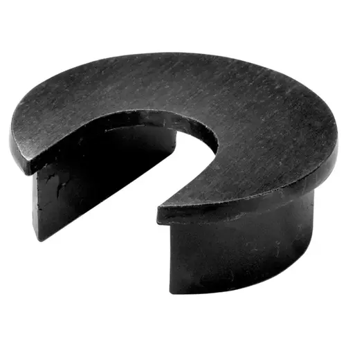 Metal Cable Grommet, One-Piece, Round, diameter 40 mm For workplace organization, Black epoxy, with 20 x 25 mm opening Black, epoxy coated