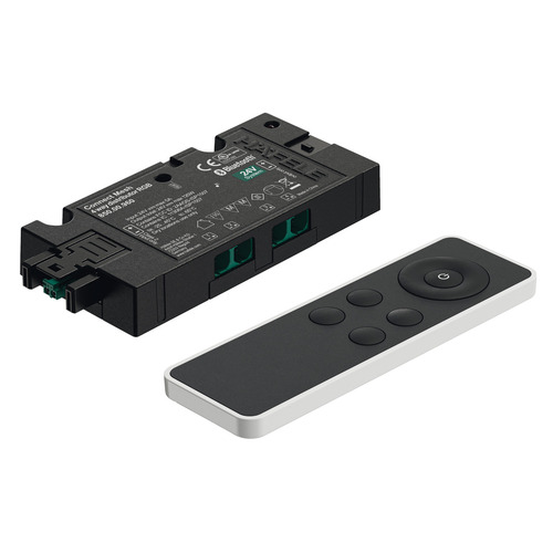 Distributor and Remote Control Set, Hafele Connect Mesh Eco, 4-way, RGB, 24 V Connected in the factory for immediate start-up, 72 W Black