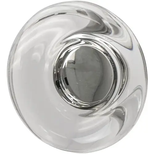 Knob, Glacio, BP36652CG10 matt, Nickel plated, Black, Height: 25 mm, Knob diameter: 44 mm Black, Nickel plated, matt, , Inlay: clear lacquered