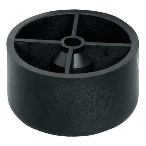 Furniture Glide, with Screw-Hole 1 9/16" 40 mm Heights 20/25/30/40 mm, Black, installation height 40 mm, diameter 50 mm Black