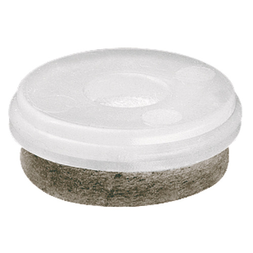 QuickClick Glide, for Push Fitting diameter 20-50 mm 13/16" 7/16" Base element diameter 20 mm For smooth, sensitive floors, e.g. parquet, laminate, marble flooring, diameter 20 mm Natural; Felt: Gray, Felt: Grey