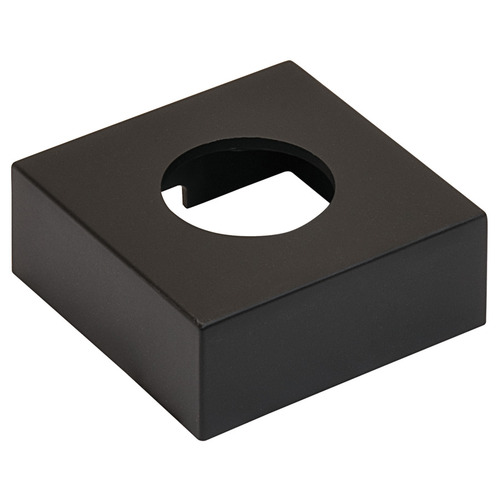 Square Surface Mount Trim Ring, for Hafele Loox and Hafele Loox5 LED drill hole diameter 35 mm square square, Black Black