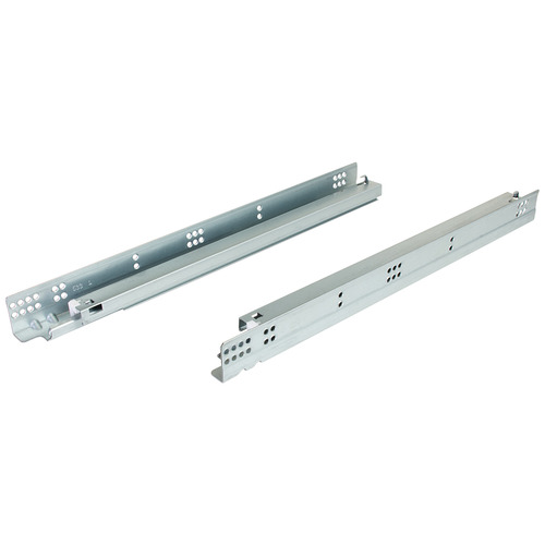 Concealed Undermount Slide, Hafele Matrix UM A35 21" Full Extension, Length: 533 mm (21"); for 16mm material thickness Galvanized Pair