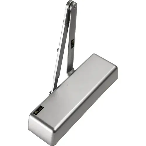 Extra Heavy Duty Closer with Cover, LH8016 Aluminum finish