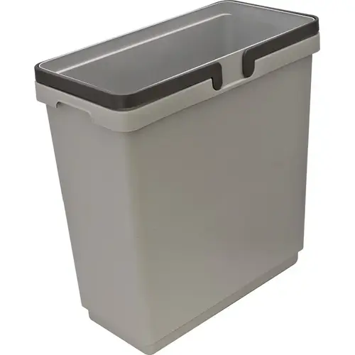 Replacement Waste Bin, for Salice Pull-Out Units 33 l 17 15/16" 219 x 438 x 460 mm 35 qt. 35 qt. Silver colored