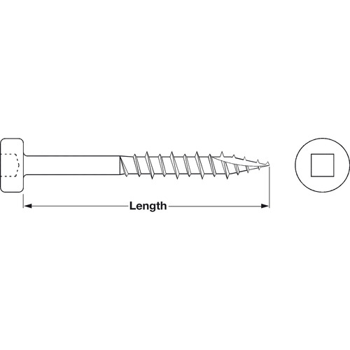 Dry Lube Screw, Face Frame, Flat Pan Head, Fine Threads, Type 17 25 mm 18 mm Fine, 18 per inch, 1" length - pack of 1000