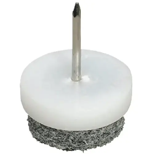 Furniture Glide, with Felt Pad, height 10 mm, Knock-in 13/16" 20 mm diameter 20 mm (13/16")