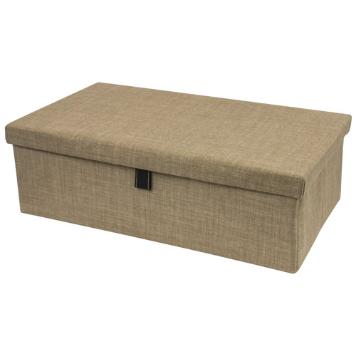 Storage Box, TAG ENGAGE 596.9 x 342.9 x 188 mm 23 1/2" Beach fabric, 24" Beech colored