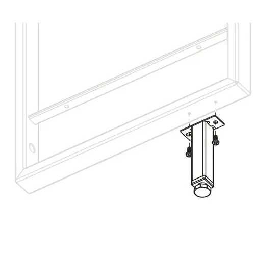 Adjustable Foot, YouK Shelf System Height: (4") 100 mm Jet black