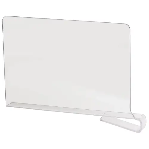 Shelf Dividers, Acrylic 12" 8" Depth: 305 mm (12") Clear