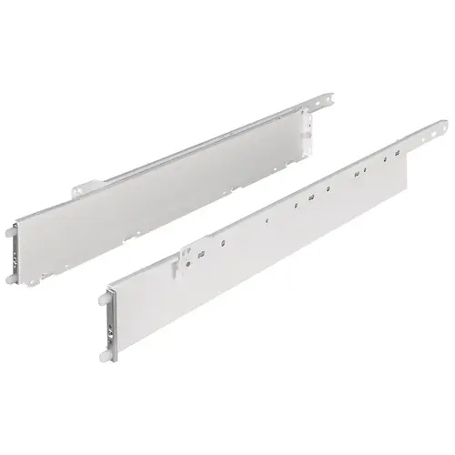 Single-Wall Metal Drawer System, Grass Zargen 6036 (Side Height: 3 3/8") 18" 13 3/4" 350 mm (13 3/4") 350 mm length, model 11896-04 Whit - 2 per pack x10 packs