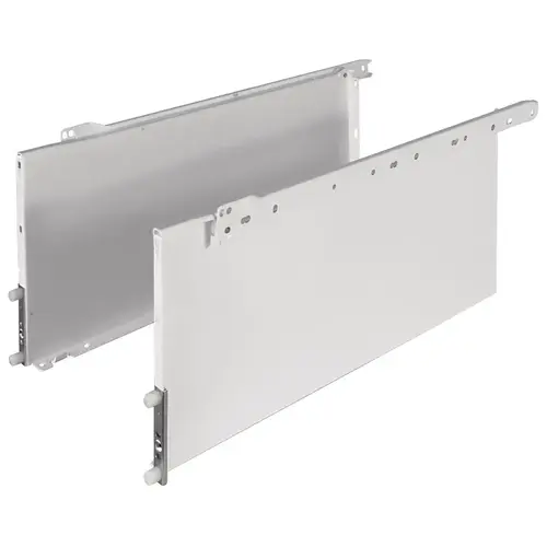 Single-Wall Metal Drawer System, Grass Zargen 6436 (Side Height: 8 3/8") 21" 15 3/4" 400 mm Grass, (15 3/4") 400 mm length, model 22911-03 White