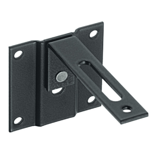 Hafele 271.98.100 Safety Bracket, for Hafele Wall Bed for built-in foldaway beds, anti-tilt facility, steel, powder coated, graphite black, RAL 9011 Graphite black, RAL 9011, powder coated