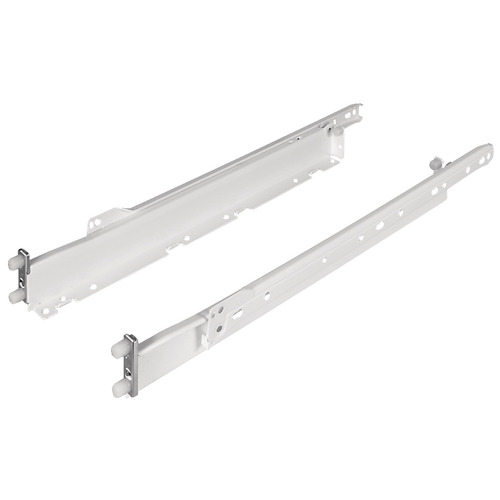 Single-Wall Metal Drawer System, Grass Zargen 6035 (Side Height: 1 11/16") 18 1/2" 470 mm (18 1/2") 470 mm length, model 12123-04 White Pair