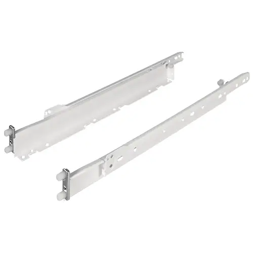 Single-Wall Metal Drawer System, Grass Zargen 6035 (Side Height: 1 11/16") 21 5/8" 550 mm (21 5/8") 550 mm length, model 12125-04 White Pair