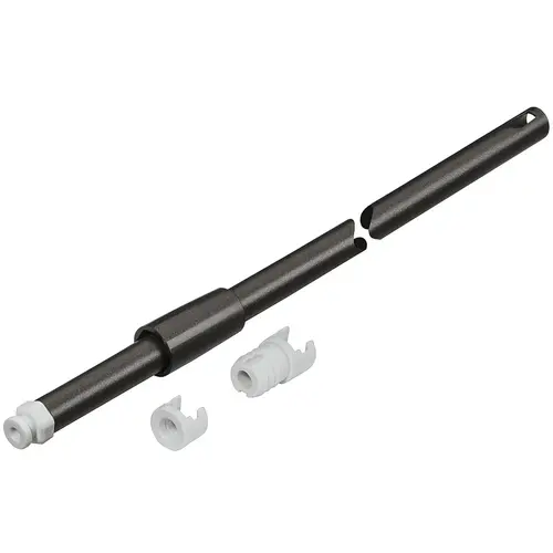 Gallery Rail, Round, Hafele Matrix Box P 17 11/36" 450 mm For pull out for door front fixing, Length 450 mm (17 11/16"), anthracite Anthracite, Coated, Coated Pair