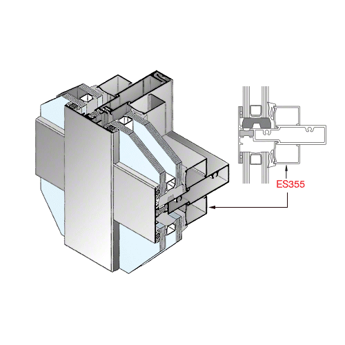 Clear Anodized Glass Stop - 24-2" Stock Length