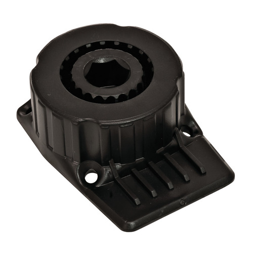 Mounting Socket, XT Plastic With additional support tab with support tab Black