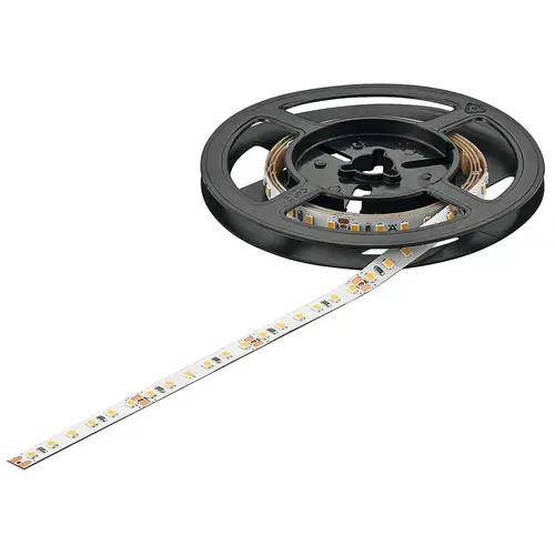 Flexible Strip Light, Hafele Loox5 LED 3072, 24 V, monochrome, 8 mm F 196 7/8" 100 lm/W 240 lm 5 m Color temperature: 5000 K, luminous efficacy: 100 lm/W, length: 5 m White