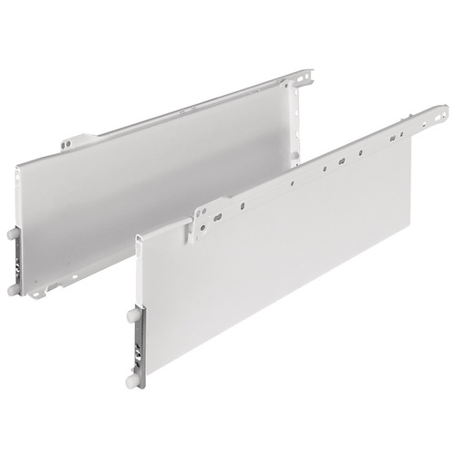 Single-Wall Metal Drawer System, Grass Zargen 6236 (Side Height: 5 7/8") 9" 13 3/4" 350 mm (13 3/4") 350 mm length, model 22908-03 White - pack of 5