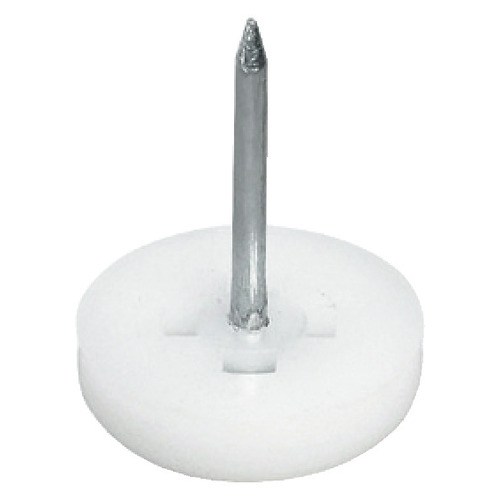 Furniture Glide, Height 5 mm, Knock-in 3/8" 10 mm 4 mm diameter 10 mm (3/8"), white