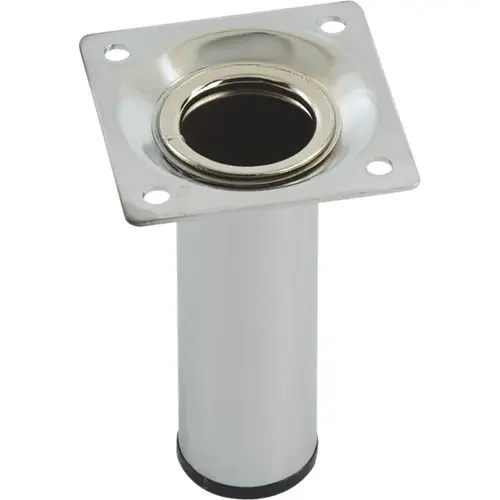 Mini Table Leg, diameter 30 mm 4" Polished chrome, 100 mm (4") Polished chrome