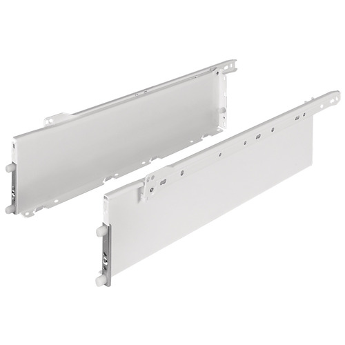 Single-Wall Metal Drawer System, Grass Zargen 6136 (Side Height: 4 5/8") 15" 17 3/8" 440 mm (17 3/8") 440 mm length, model 22700-03 White - pack of 5