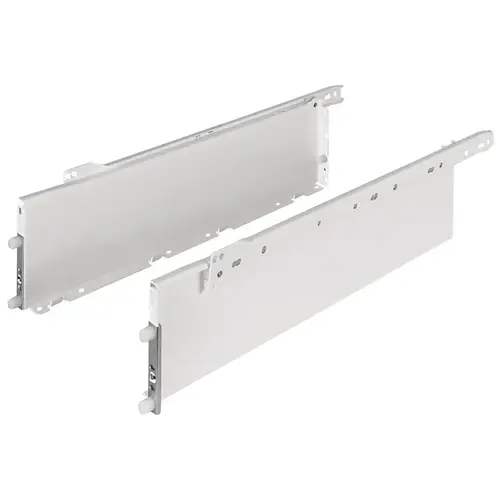 Single-Wall Metal Drawer System, Grass Zargen 6136 (Side Height: 4 5/8") 27" 13 3/4" 350 mm (13 3/4") 350 mm length, model 22906-03 White - pack of 5