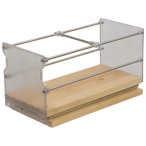 Individual Pull-Out Spice Rack, Wooden Cabinet Accessory 5 3/4" 5" Width x Height: 127 mm (5") x 146 mm (5 3/4")