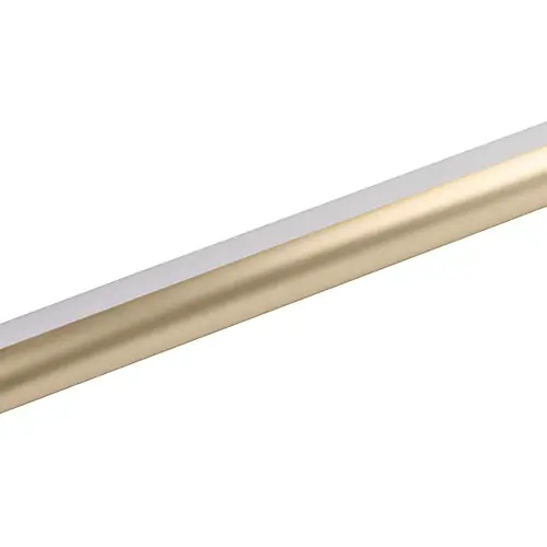 Wardrobe Tube for Lighting, TAG Synergy Elite Collection 48" Matt Gold, Clear Insert, 48" Length Matt gold/clear insert