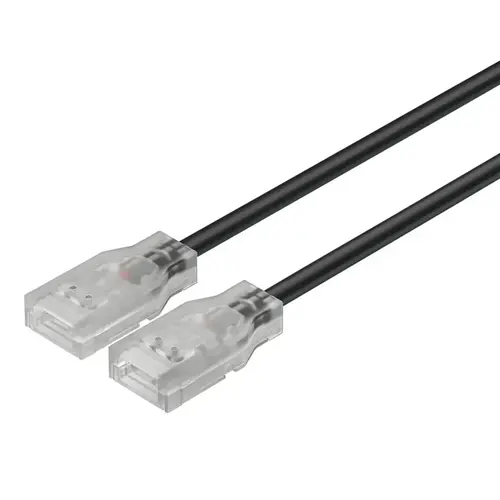 Interconnecting lead, Hafele Loox5, for LED silicone strip light, monochrome, 8 mm (5/16") 500 mm 19 11/16" IP44, Length: 500 mm (19 11/16"), 5 A/18 AWG