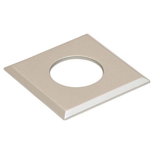 Square Recessed Mount Trim Ring, for Hafele Loox and Hafele Loox5 LED drill hole diameter 35 mm square square, Matt nickel matt, Nickel plated