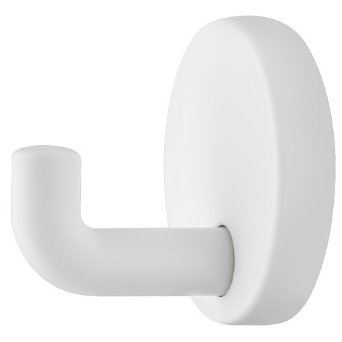 Hook, HEWI, Polyamide, Round Rose 100 mm 50 mm 20 mm 70 mm 5 mm Wide range of colors, Depth: 100 mm, matt pure white Pure white, matt