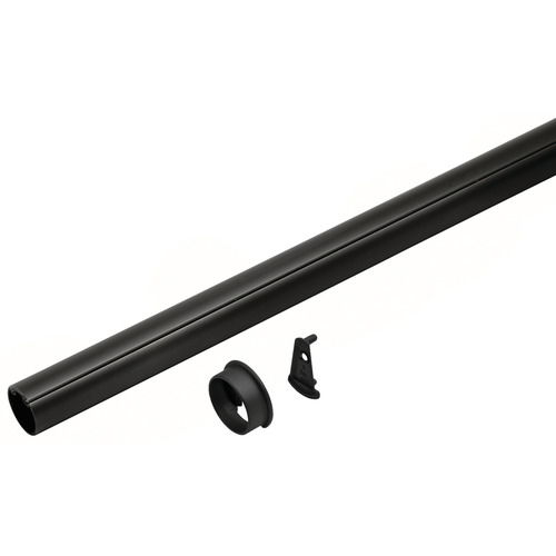 Round Wardrobe Tube with Supports, TAG Synergy Elite Collection 35 3/4" Black protective insert, Black, 35 3/4" Black