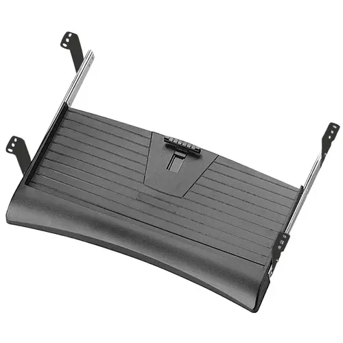 Keyboard Tray, with Sloped Edge Without mouse tray without mouse tray Black, Zinc