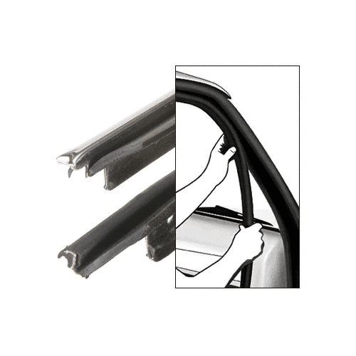 1978-88 Monte Carlo Inner and Outer Driver Side and Passenger Side Weatherstrip- 4 PC Kit
