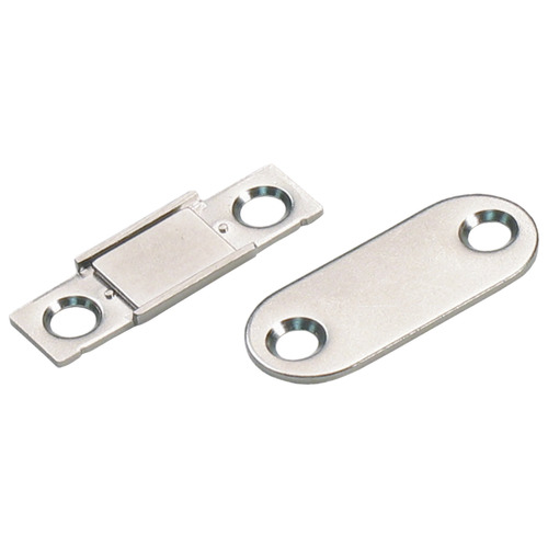 Magnetic Catch, Ultra Thin, 2.7 kg Pull Steel/nickel-plated Nickel plated