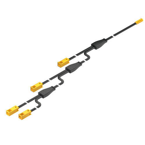 4-way Extension Lead, Hafele Loox5, 12V Monochrome, Length: (255 7/8") 6500 mm