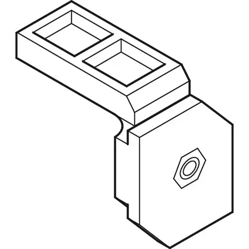 Release Bracket, For soft and self closing mechanism For Hafele Slido R-Aluflex 80A, Gray, Plastic Gray