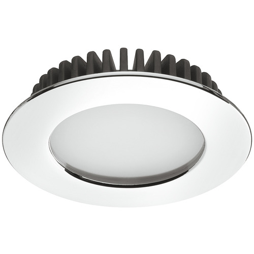 Recess/Surface Mounted Downlight, Monochrome, Loox LED 2020, 12 V Drill hole : 55 mm (2 3/16"), Polished chrome, cool white 4000 K, 3.2 W