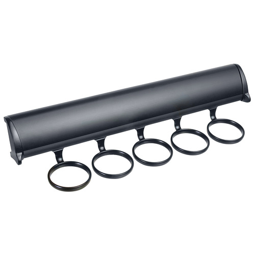 Scarf Rack, TAG Synergy Elite Collection, 5 Hook, 11 7/8" With full extension slide, Black Black