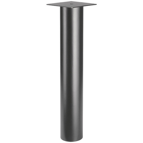 Support Leg, Single Column, diameter 114 mm (4 1/2") 698 mm (27 1/2"), Black with large leveler Black