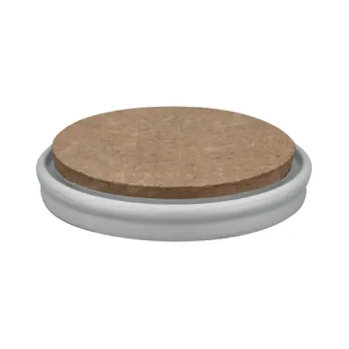 QuickClick Glide, SYNO Bonded Leather 1" 9/32" for Press Fitting diameter 20-50 mm, diameter 25 mm Gray / Leather: Brown