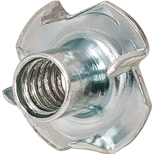 Hafele 031.06.004 T-Nut, 4-Pronged 8 mm sleeve diameter 8mm Zinc plated