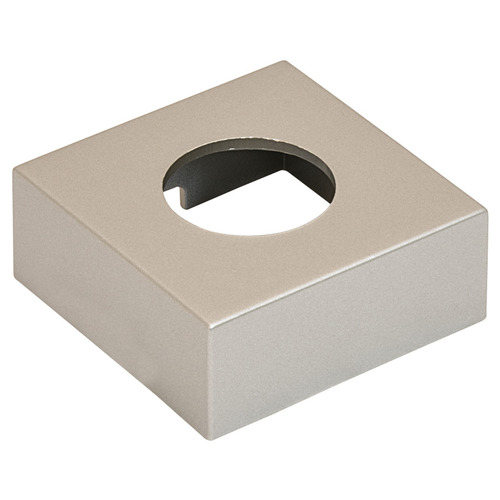 Square Surface Mount Trim Ring, for Hafele Loox and Hafele Loox5 LED drill hole diameter 35 mm square square, Matt nickel matt, Nickel plated