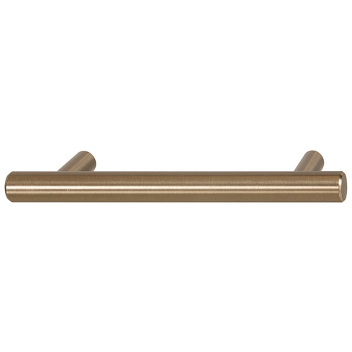 Bar Handle, Steel 4" 4" 89 142 x 35 mm M4 Cosmopolitan Collection, Matt gold, 4" CTC, M4 thread Gold colored, matt