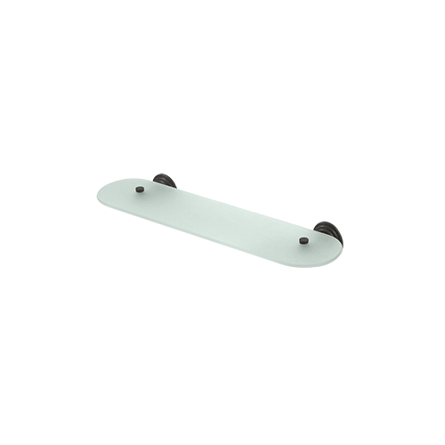 Deltana 98C2015-10B 20" Length 98C Series Classic Frost White Glass Shelf Oil Rubbed Bronze