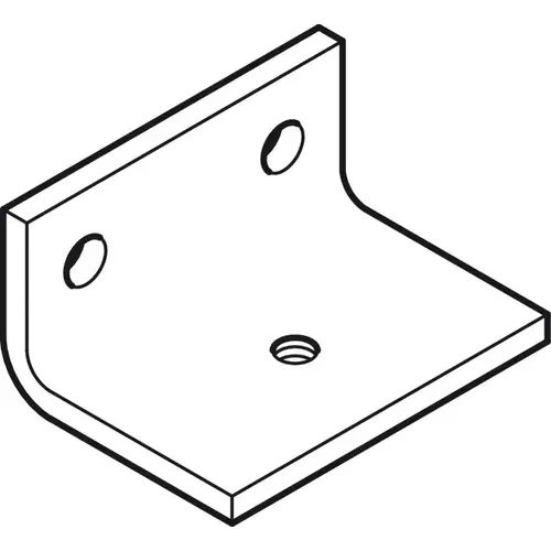 Side Mounting Bracket, With Two Screw Holes, For Use With Top Track Straightaway 100 Inox - pack of 5