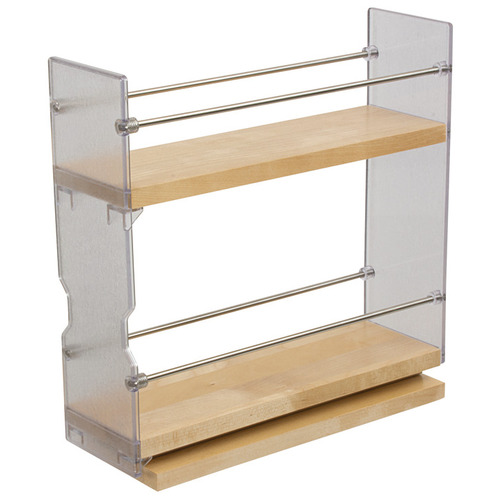 Individual Pull-Out Spice Rack, Wooden Cabinet Accessory 10 3/4" 3 1/4" Width x Height: 83 mm (3 1/4") x 273 mm (10 3/4")